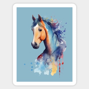 Watercolor Horse Sticker